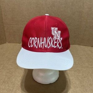 Nebraska Cornhuskers SnapBack Hat, Red, Adjustable, Logo, Pro Style, Script